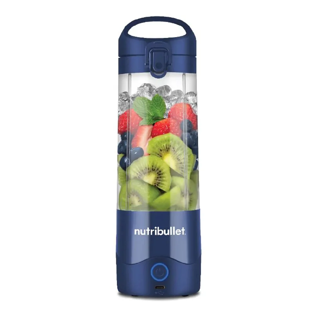 Nutribullet Portable Blender with Handled Sip Lid 475ml Navy Blue - Image 2