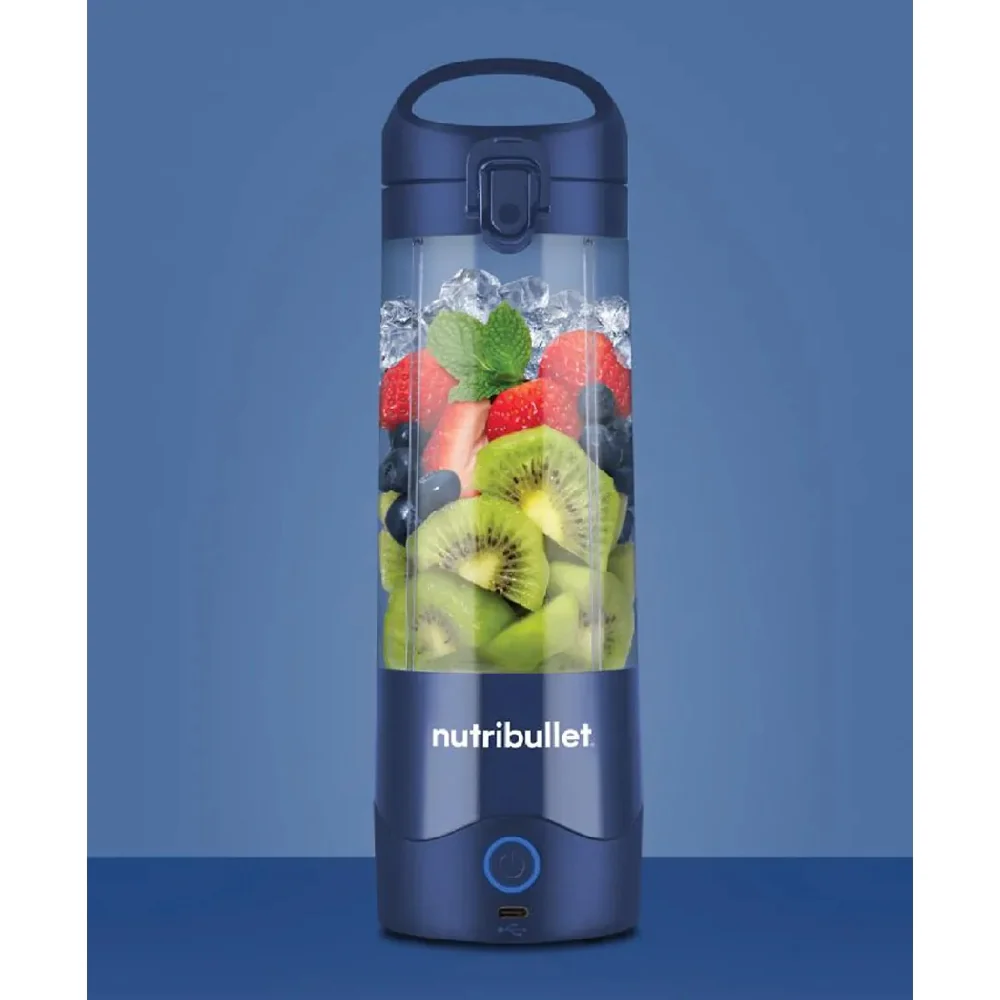 Nutribullet Portable Blender with Handled Sip Lid 475ml Navy Blue - Image 3