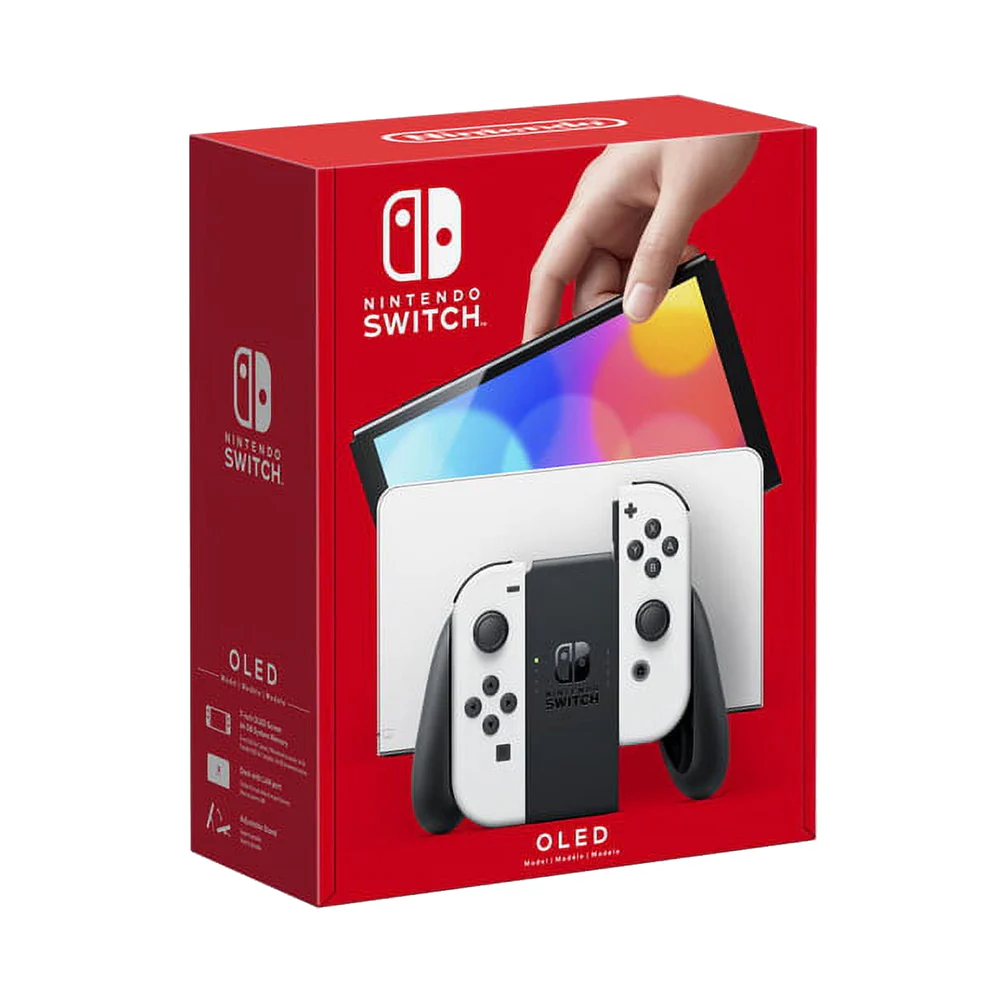 Nintendo Switch OLED Console White with Minecraft Game - Image 2