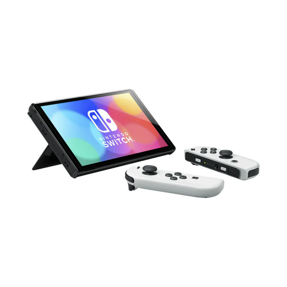 Nintendo Switch OLED Console White with Mario Kart 8 Deluxe Game - Image 5