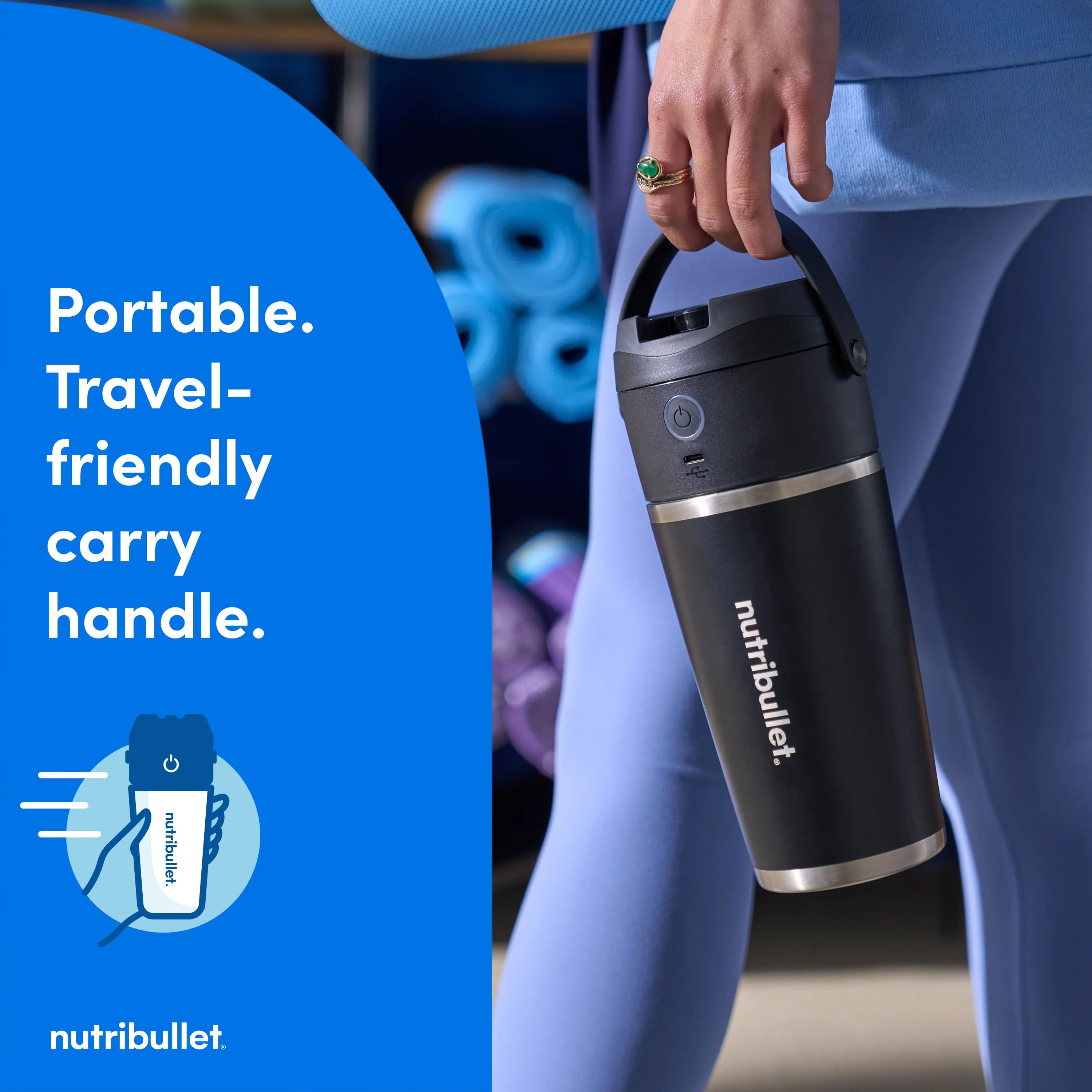 Nutribullet Flip Portable Blender with 8 Accessories, NFP-590 - Image 4