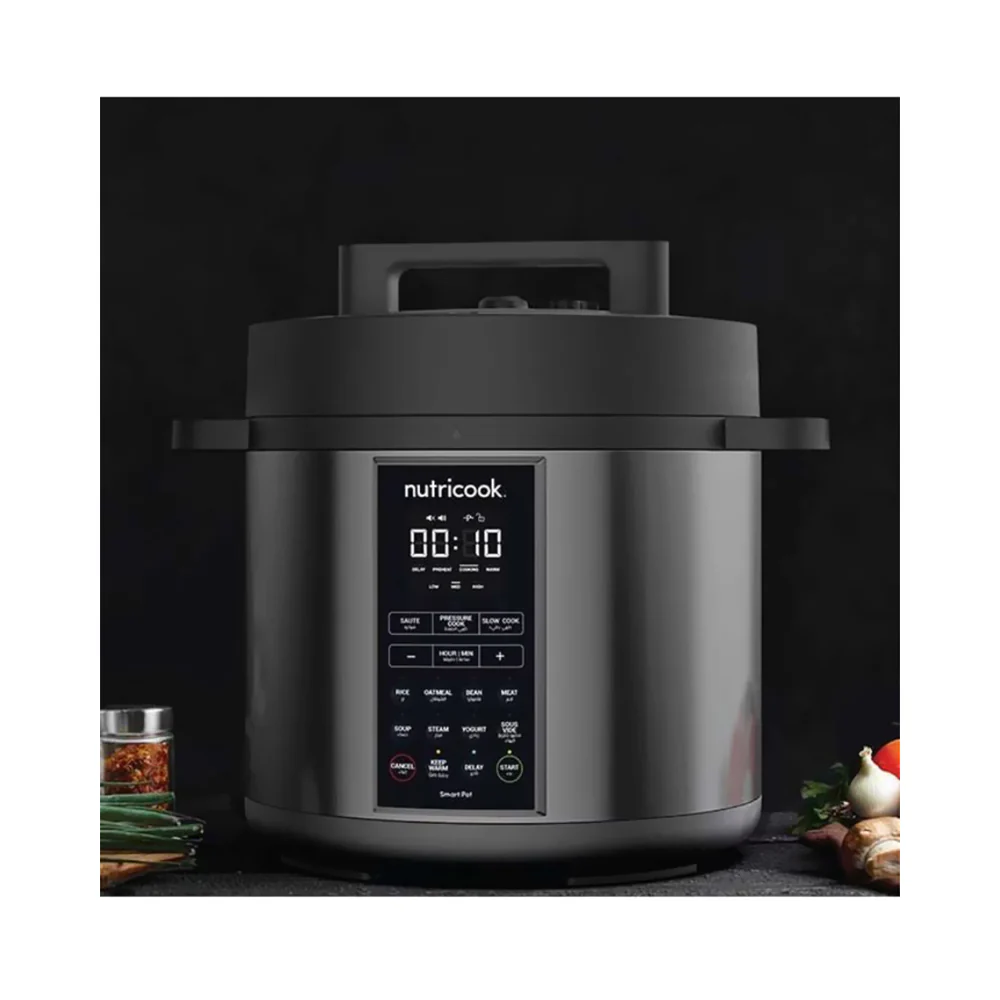 Nutricook 9-In-1 Smart Pressure Cooker 8000ml Black - Image 6