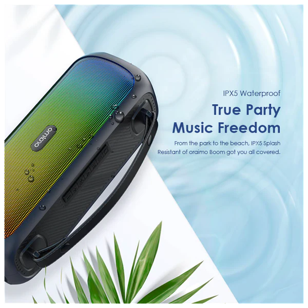 Oraimo  Boom Box Wireless  Bluetooth Speaker, BT V5.0, 85Hz-16KHz 30W, 3600mAh, Black, OBS-75DBLK - Image 6