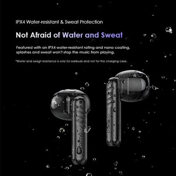 Oraimo  Freepods Neo TWS True Wireless Earbuds, IPX4 Water Proof, BT V5.3, 300mAh, Black, OTW-330S - Image 3