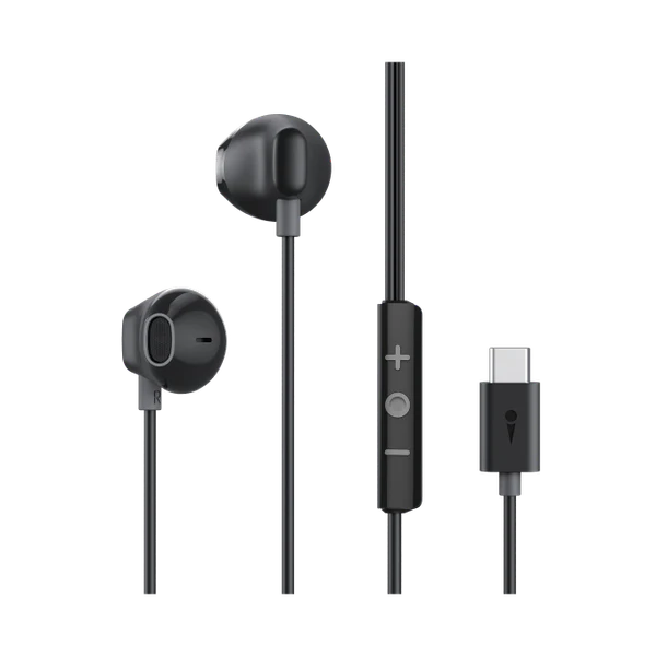 Oraimo Halo Airy in Ear Earphone, Type C, 1.2 Meter, Black, OEP-650BLK