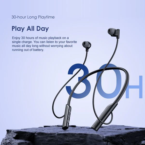 Oraimo  necklace lite Vibration Notifications Neckband, BT V5.3, 220mAh, Dual-device Connectivity, Blue, OEB-E311BLU - Image 5