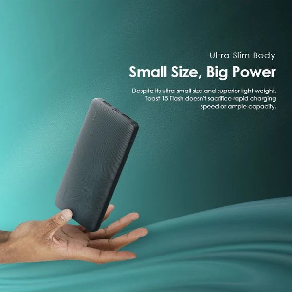 Oraimo  Toast 15 Dual input Power Bank, 15W Type-C IN & OUT, Fast Charging, 20,000 mAh, Black, OPB-1100 - Image 4