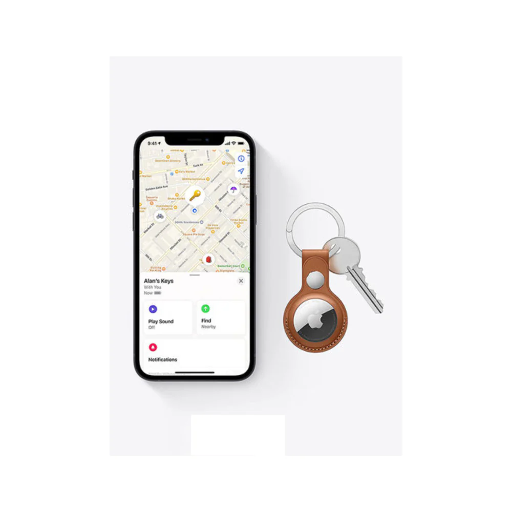 Pack Of 4 Apple AirTag PU Loop White - Image 5