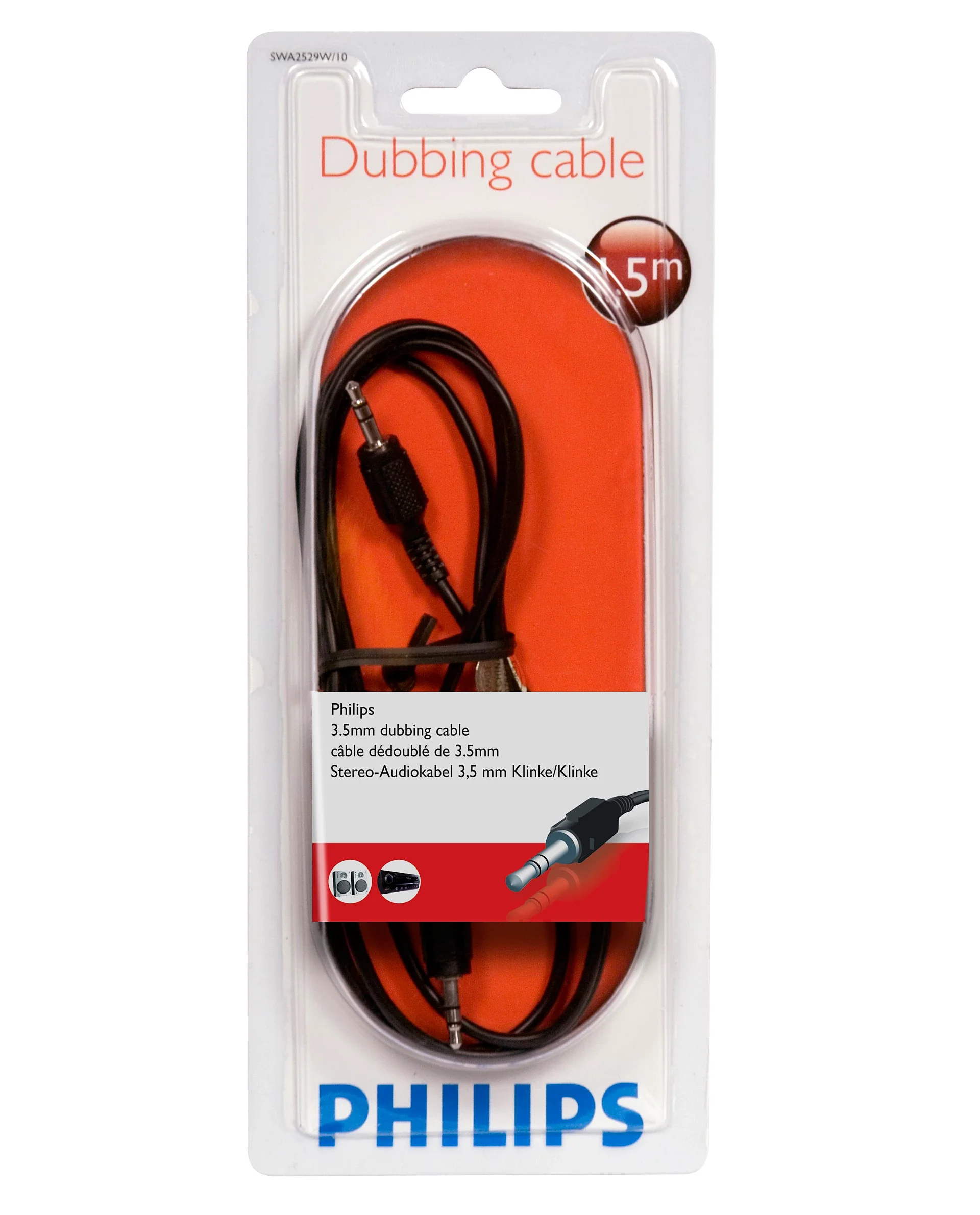 Philips 1.5 m Dubbing Cable SWA2529W/10 - Image 2