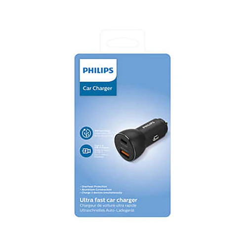 Philips 30W Car Charger Black - Image 2