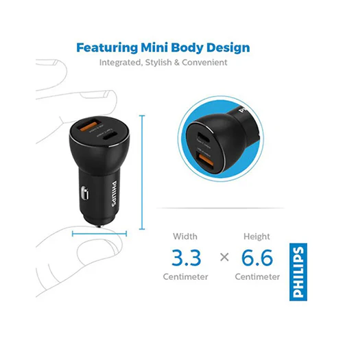 Philips 30W Car Charger Black - Image 4