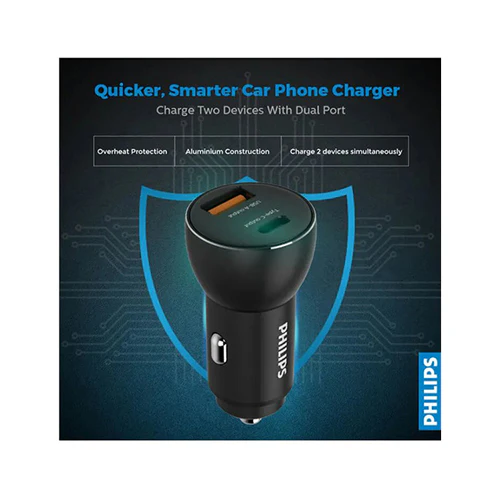 Philips 30W Car Charger Black - Image 5