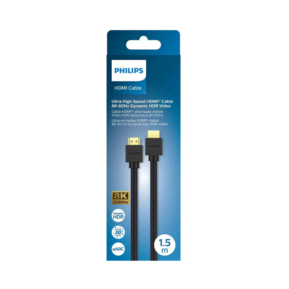 Philips 8K 60Hz Ultra HD HDMI 2.1 Cable Black - Image 2