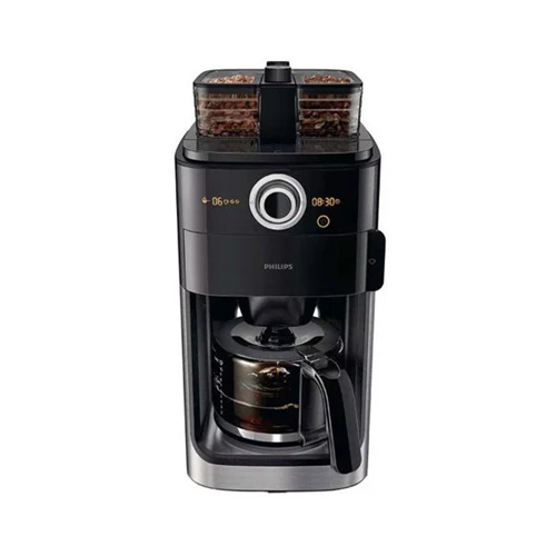 Philips Coffee Maker 1000W 1200ml Silver and Black - Image 2