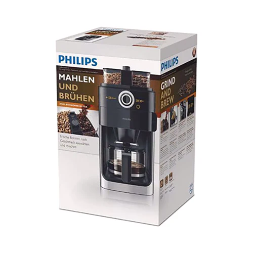 Philips Coffee Maker 1000W 1200ml Silver and Black - Image 5