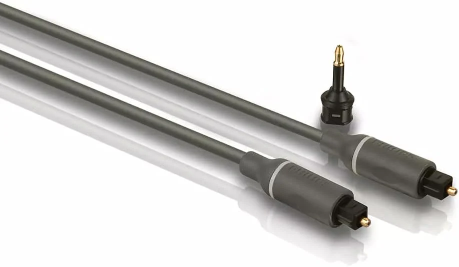 Philips Fiber Optic Audio Cable 1.5 m with 3.5mm Adapter