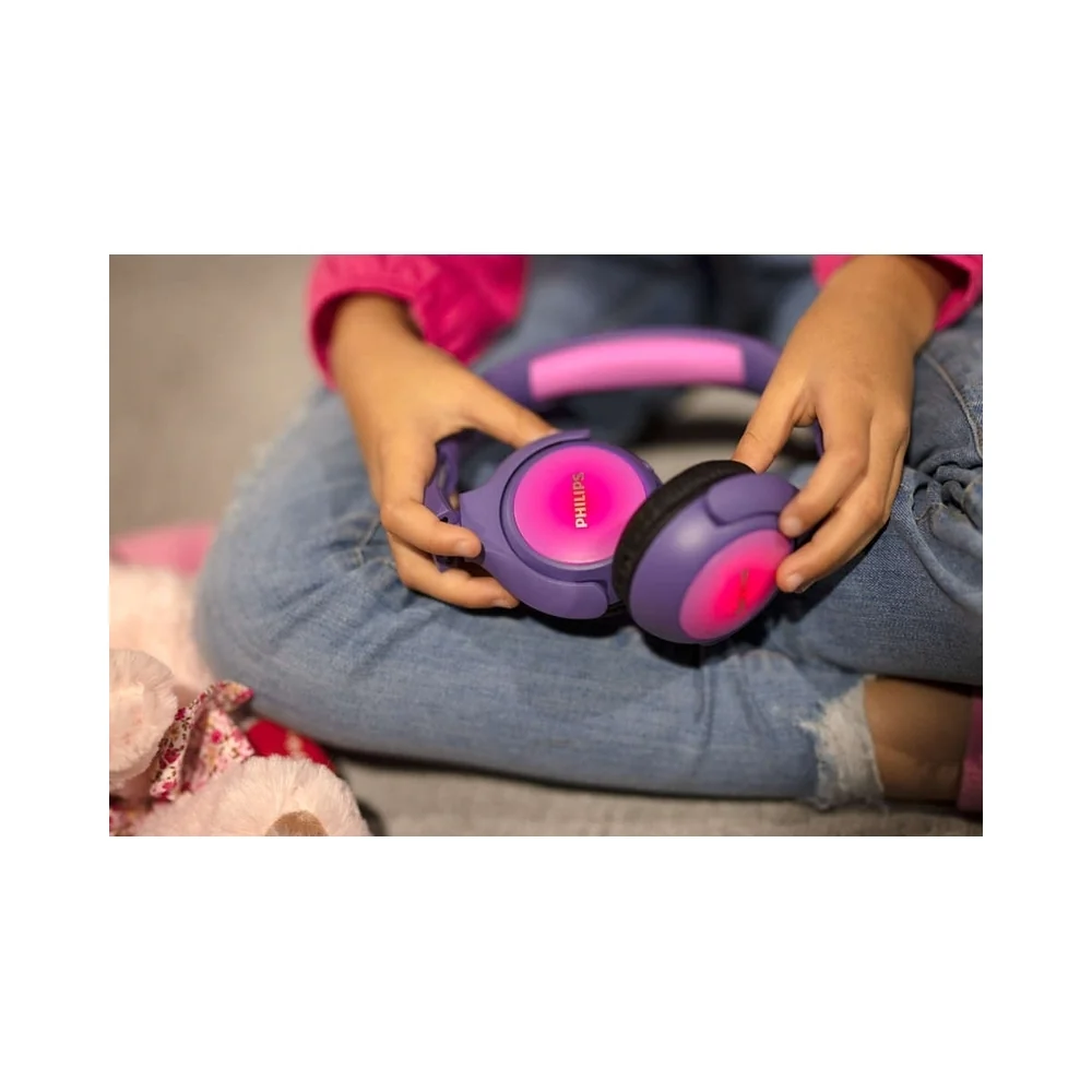 Philips Wireless On-Ear Childrens Headphones Pink - Image 2