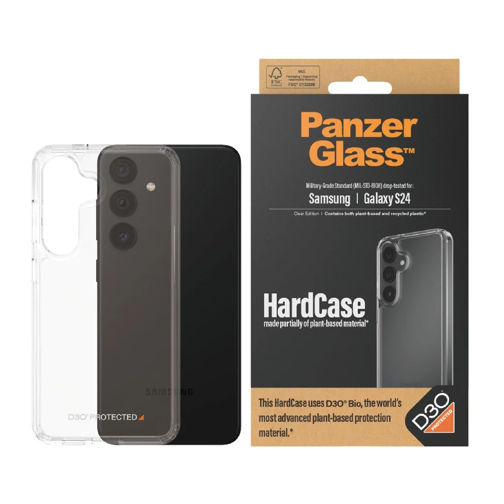 Panzerglass Hardcase With D3O for Samsung Galaxy S24 Transparent - Image 2