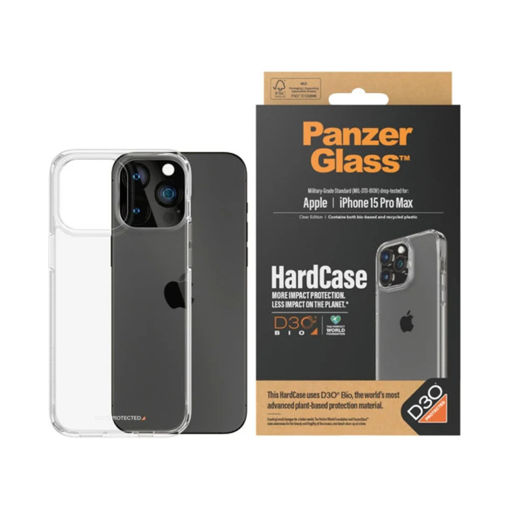 PanzerGlass HardCase With D30 iPhone 15 Pro Max Clear - Image 3