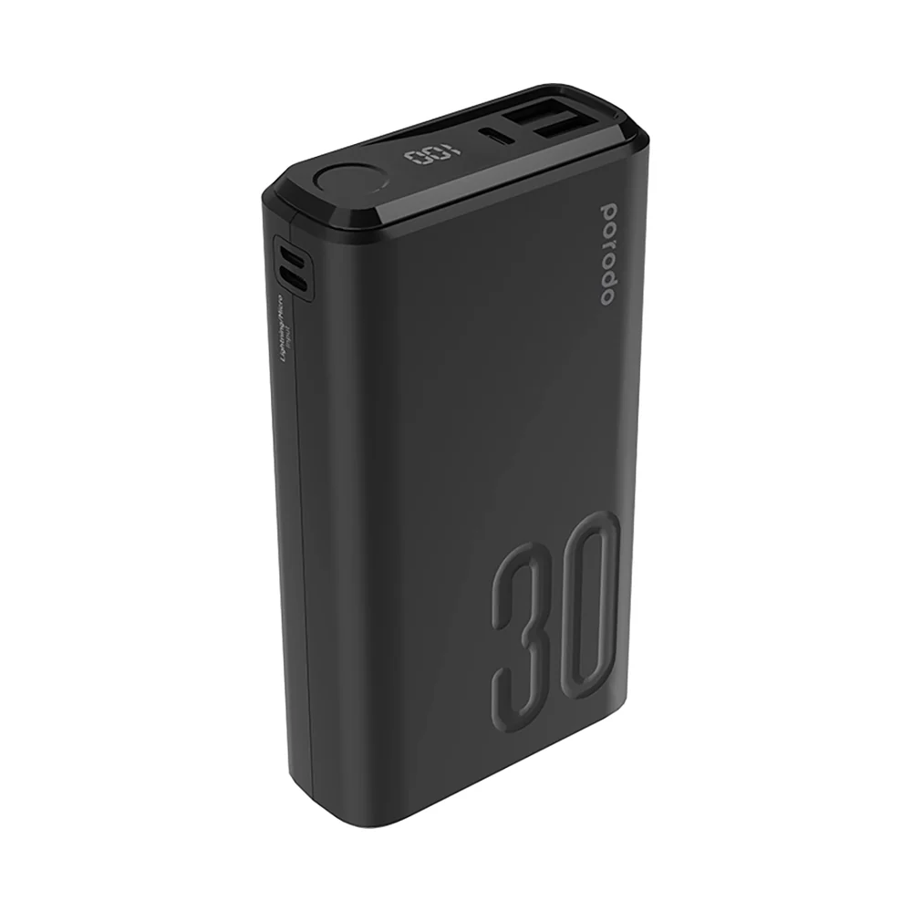 Porodo QC 3.0 Power Bank 30000mAh Black