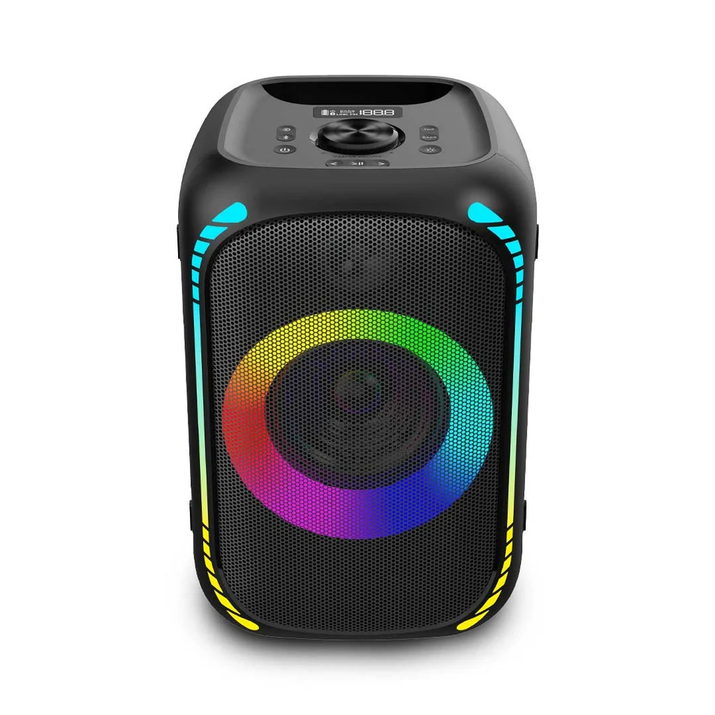 Porodo Soundtec Party Speaker 200W with 5.25 inch Woofer 2 inch Tweeter and FM