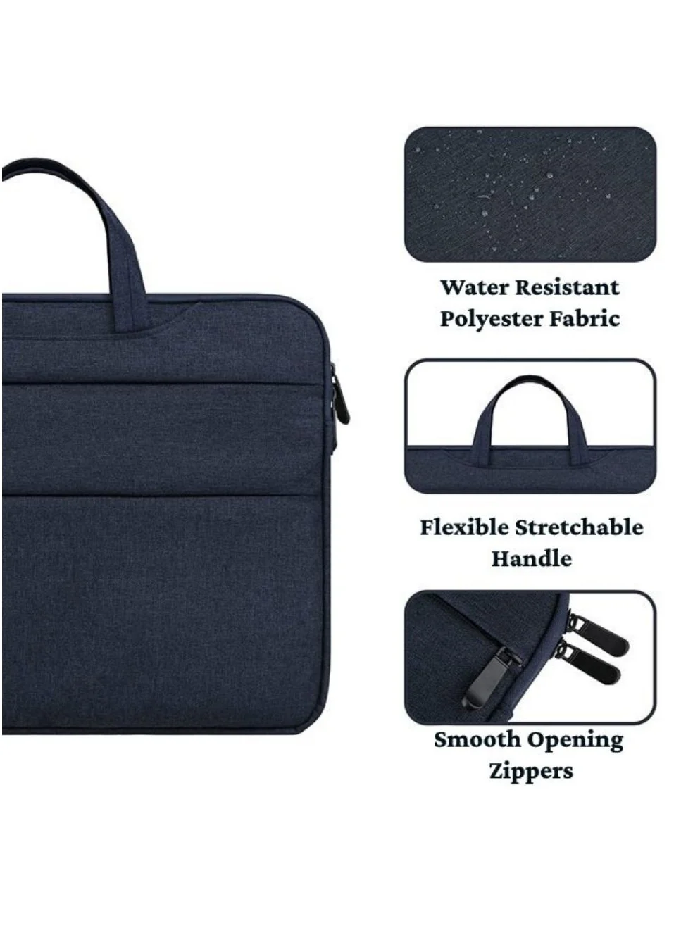 PROTECT Bussiness 13.3 inch Laptop Bag, Travel Belt, Shoulder Belt, Oxford Material, Blue, BLT13.3BB - Image 2