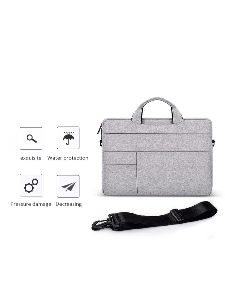 PROTECT  Bussiness 13.3 inch  Laptop Bag, Travel Belt, Shoulder Belt, Oxford Material, Grey, BLT13.3BG - Image 3