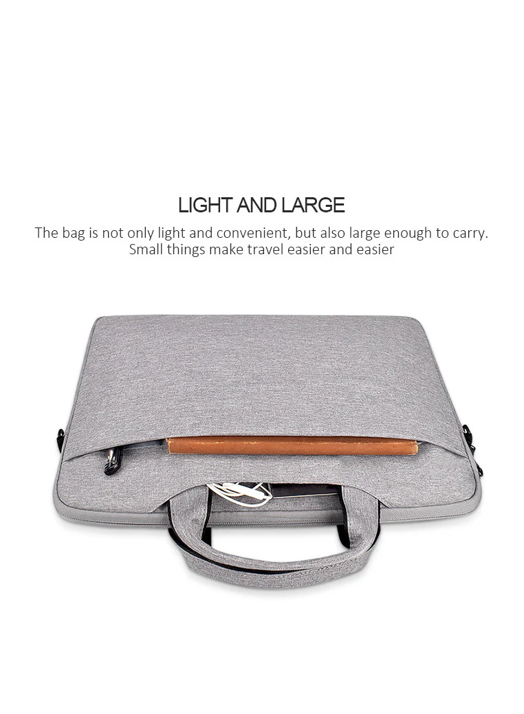 PROTECT  Bussiness 15.6 inch  Laptop Bag, Travel Belt, Shoulder Belt, Oxford Material, Grey, BLT15.5GRY - Image 3