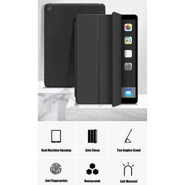 PROTECT iPad 10.2 inch Protective Ipad Cover, With Screen Protector, Silcon, Trifold Stand , Auto Wakeup Sleep, Pen Slot, Black, PIPAD10.2BLK - Image 3