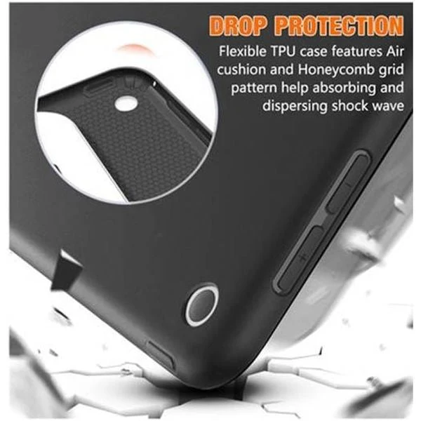 PROTECT iPad 10.2 inch Protective Ipad Cover, With Screen Protector, Silcon, Trifold Stand , Auto Wakeup Sleep, Pen Slot, Black, PIPAD10.2BLK - Image 4