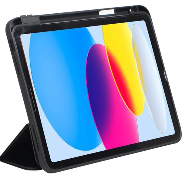 PROTECT iPad 10th Gen Protective Ipad Cover, With Screen Protector, Silcon, Trifold Stand , Auto Wakeup Sleep, Pen Slot, Black, PIPAD10BLK - Image 3