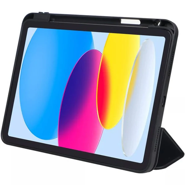 PROTECT iPad 10th Gen Protective Ipad Cover, With Screen Protector, Silcon, Trifold Stand , Auto Wakeup Sleep, Pen Slot, Black, PIPAD10BLK - Image 6