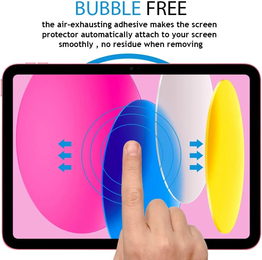PROTECT  iPad 10th Gen Sapphire Crystal Screen Protector, Protective, Anti Scratch, Tempered Glass, Clear, SCIP10 - Image 5