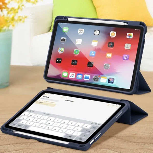 PROTECT  iPad Air 10.9 inch Protective Ipad Cover, With Screen Protector, Silcon, Trifold Stand , Auto Wakeup Sleep, Pen Slot, Blue, PIPADA10.9BLU - Image 5