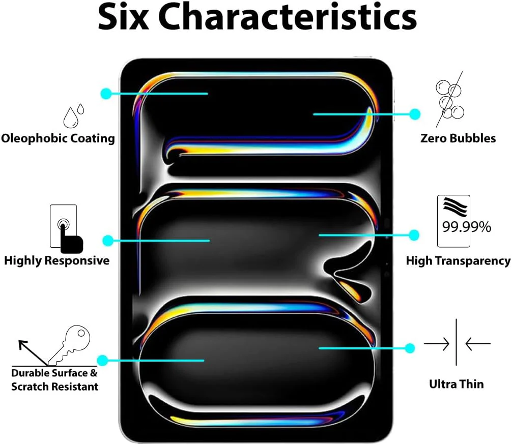 PROTECT  iPad Air 11 inch 2024 Sapphire Crystal Screen Protector, Protective, Anti Scratch, Tempered Glass, Clear, SCIPAD11SAIR - Image 2