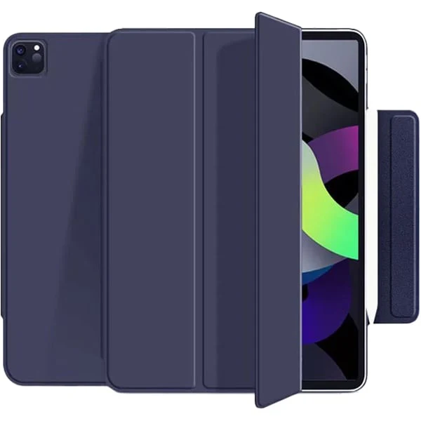 PROTECT  iPad Pro 11 inch 2024 Magnetic Ipad Cover, Trifold Stand, Auto Sleep / Wake up, Silicon, Blue, MIPADP11SBLU