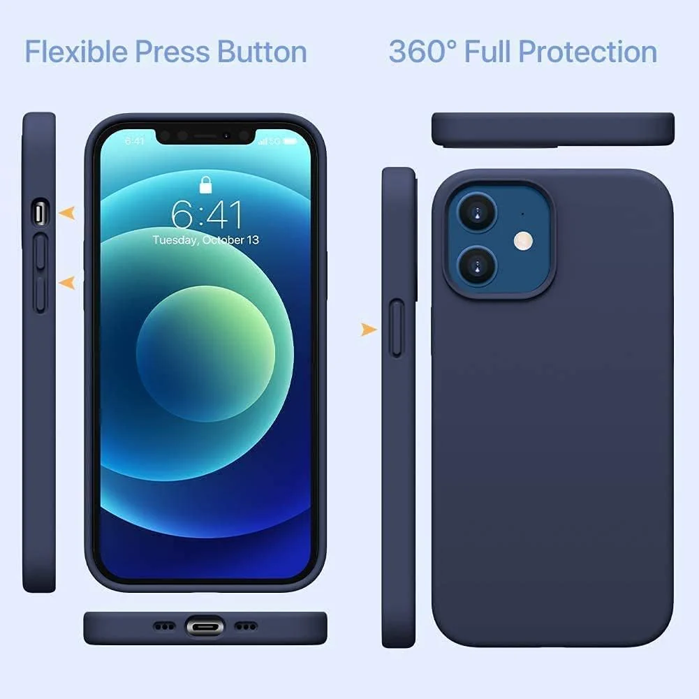PROTECT iPhone 12 Pro Max Straw Phone Case, Biodgradable, Blue, SIP12PMNB - Image 2
