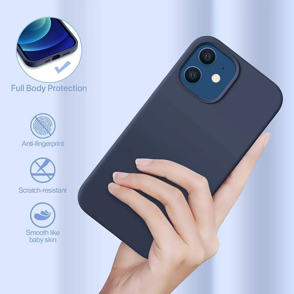 PROTECT iPhone 12 Pro Max Straw Phone Case, Biodgradable, Blue, SIP12PMNB - Image 3