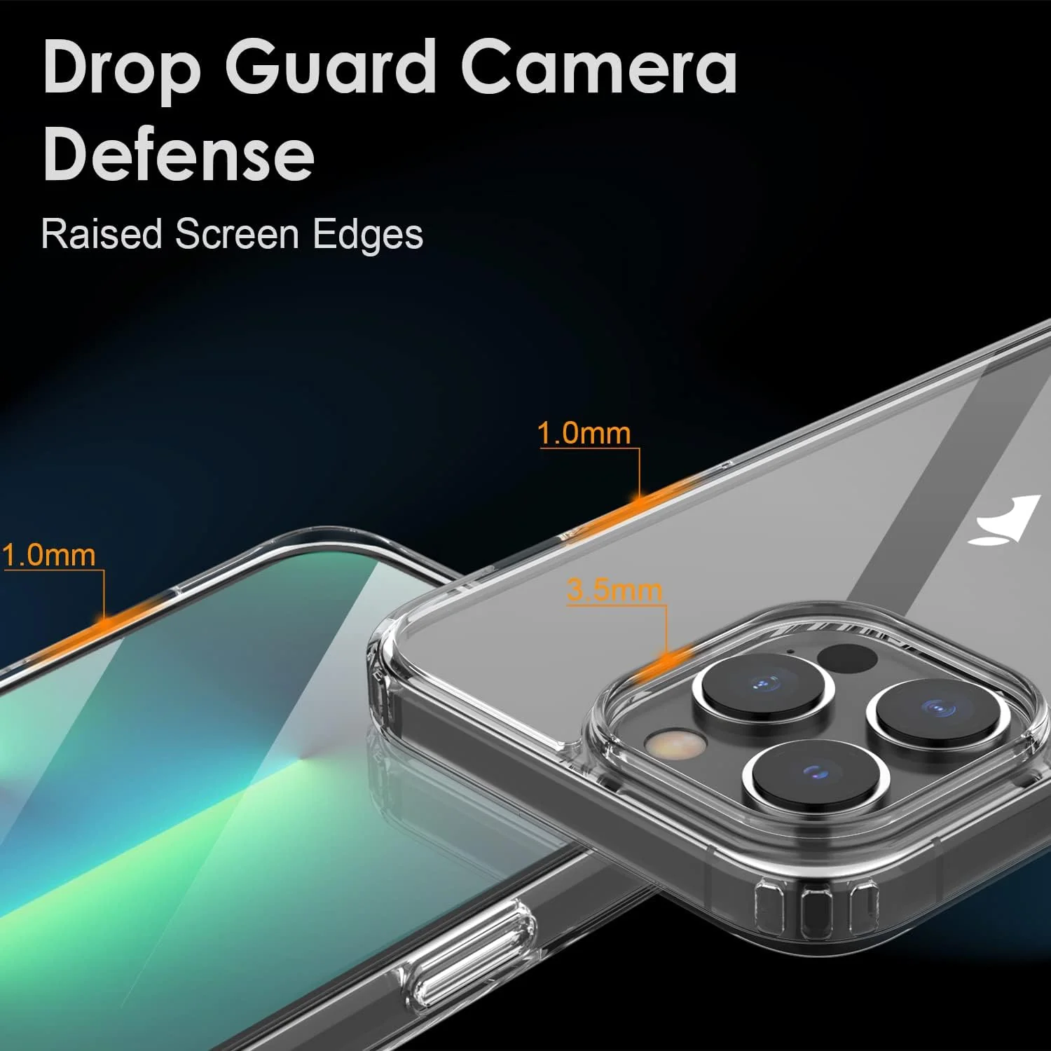 PROTECT iPhone 14 Pro Lucid Phone Case, Anti Scratch, Bundle, Screen Protector included, Protective, Clear, LIP14P - Image 3