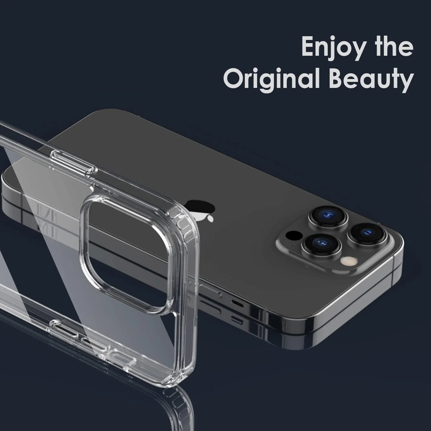 PROTECT iPhone 14 Pro Lucid Phone Case, Anti Scratch, Bundle, Screen Protector included, Protective, Clear, LIP14P - Image 4