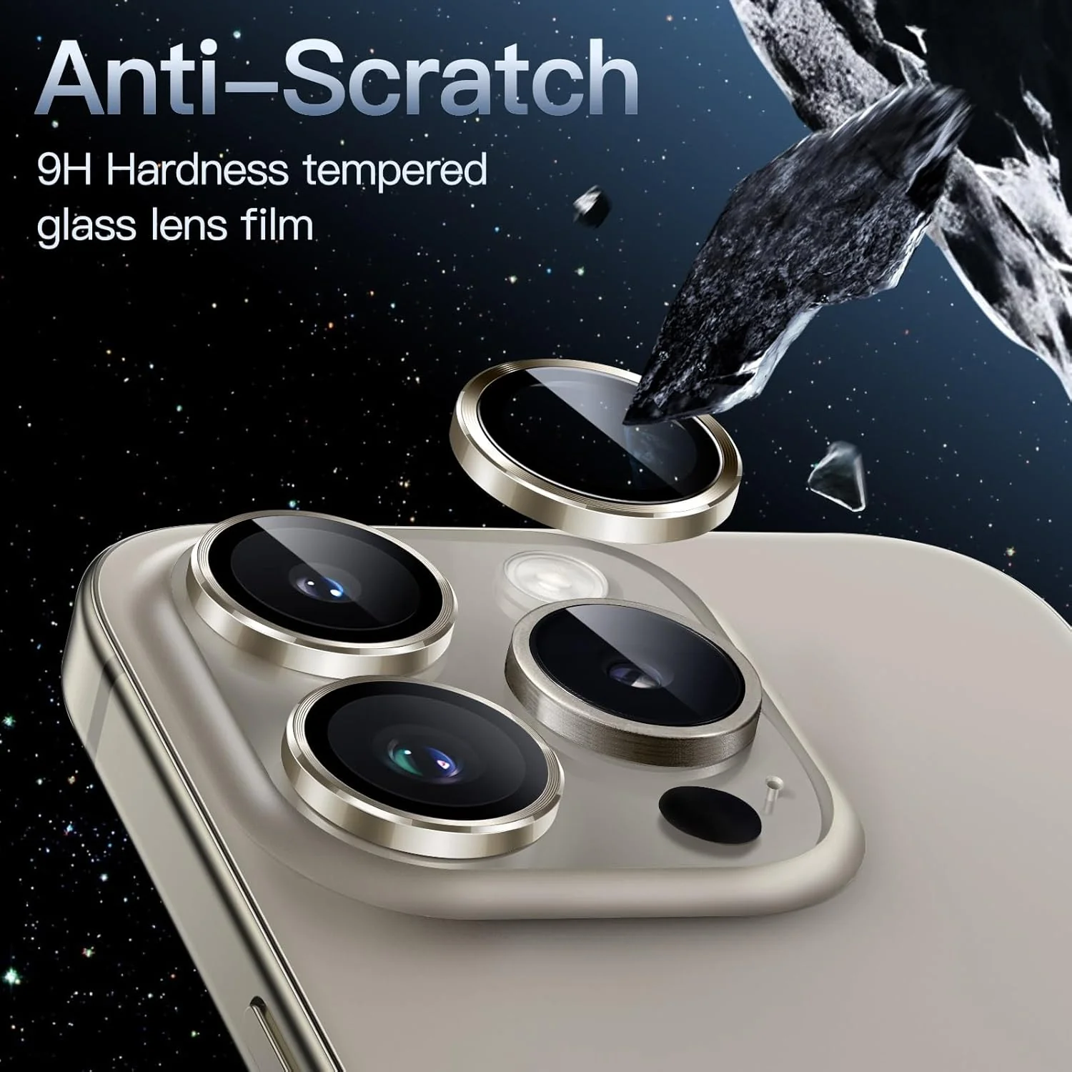 PROTECT  iPhone 15 Pro Xzoom Lens Protector, Sapphire Glass, Alloy Material, Ultra Clear, Premium Finish, Platinum, XIP15PPLT - Image 3