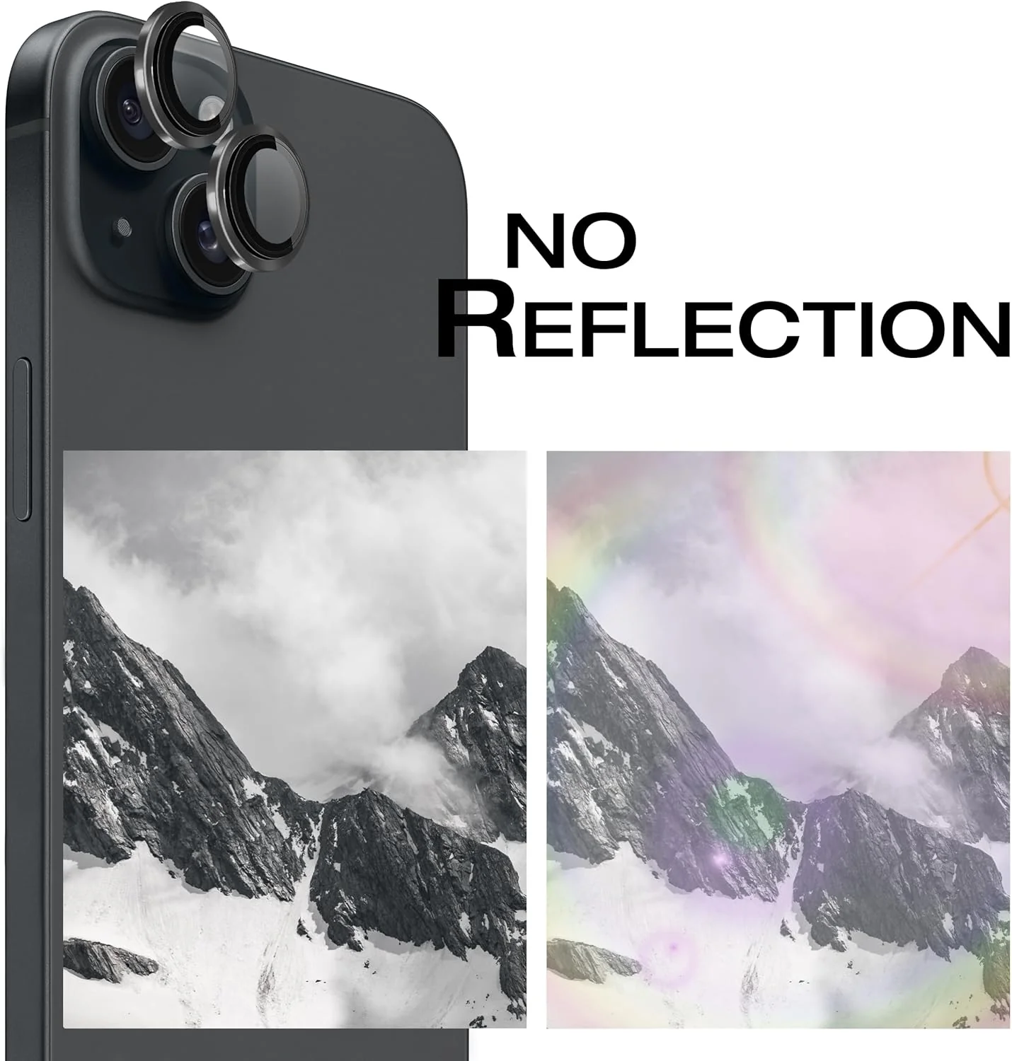 PROTECT  iPhone 15 Xzoom Lens Protector, Sapphire Glass, Alloy Material, Ultra Clear, Premium Finish, Black, XIP15BLK - Image 3