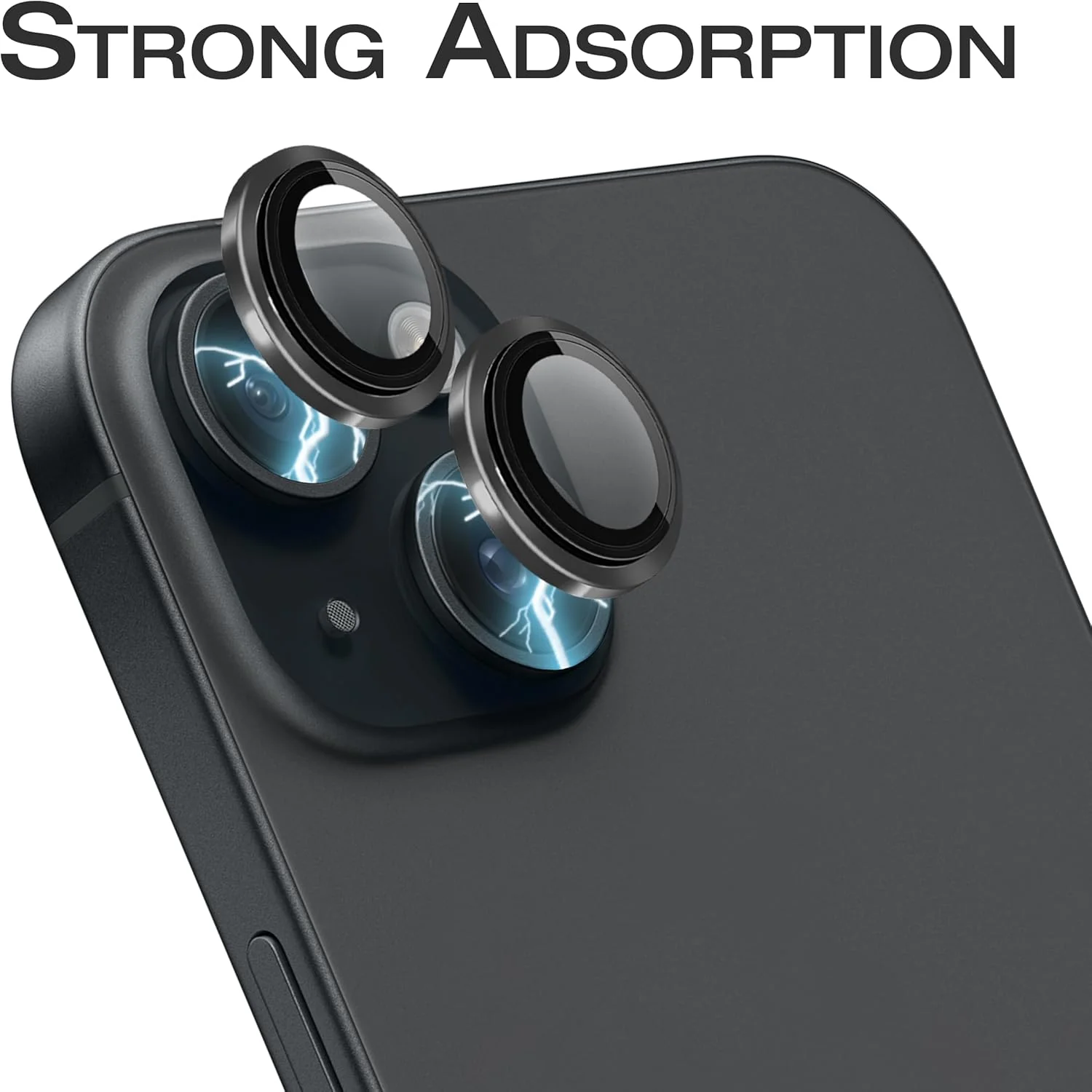 PROTECT  iPhone 15 Xzoom Lens Protector, Sapphire Glass, Alloy Material, Ultra Clear, Premium Finish, Black, XIP15BLK - Image 5