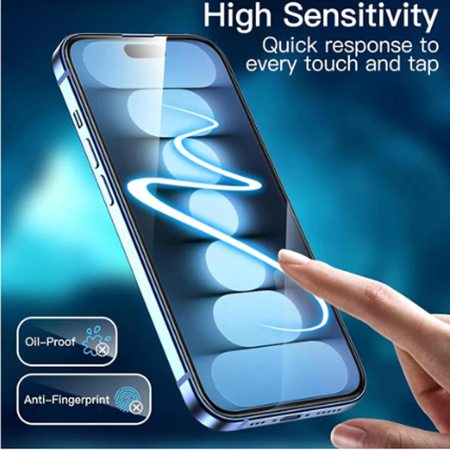 PROTECT   iPhone 16 ESD Screen Protector, Anti Dust, 9D, Tempered Glass, Clear, CIP16 - Image 3