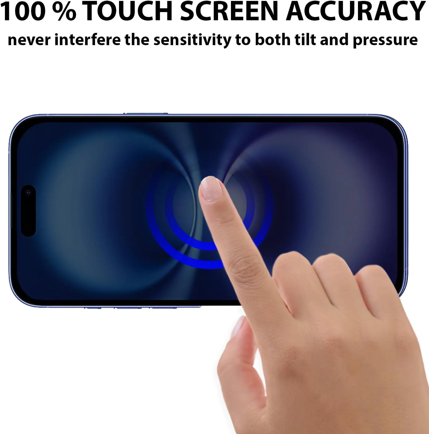 PROTECT  iPhone 16 Plus Privacy Screen Protector,  9D Tempered Glass, Anti Scratch, Matte , Black, PIP16PL - Image 6