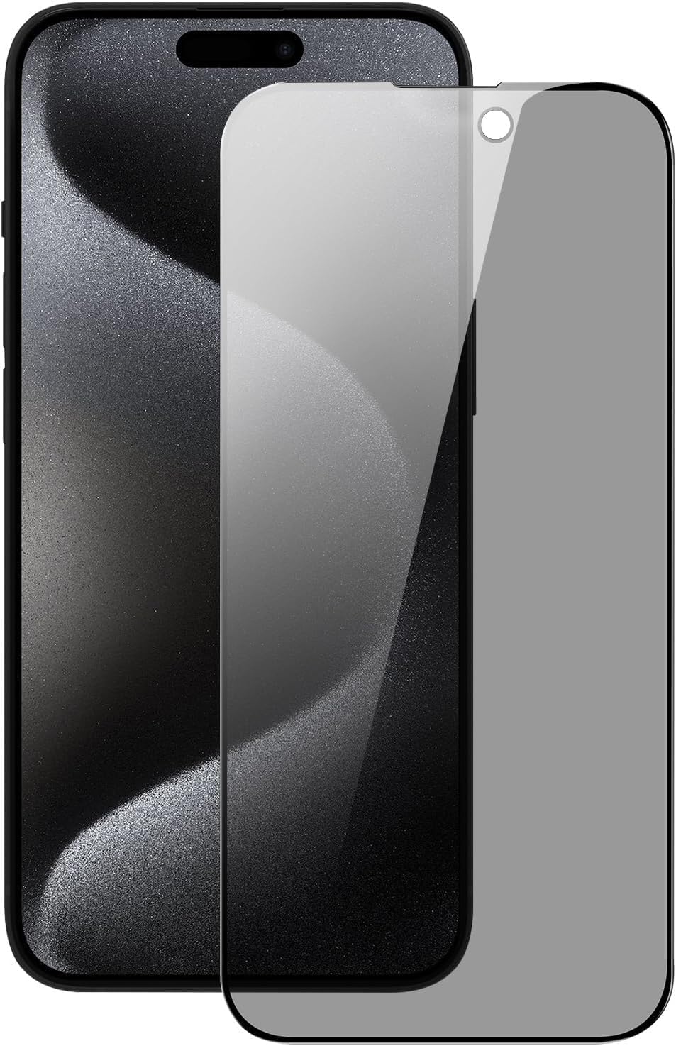 PROTECT  iPhone 16 Pro Privacy Screen Protector,  9D Tempered Glass, Anti Scratch, Matte , Black, PIP16P - Image 2