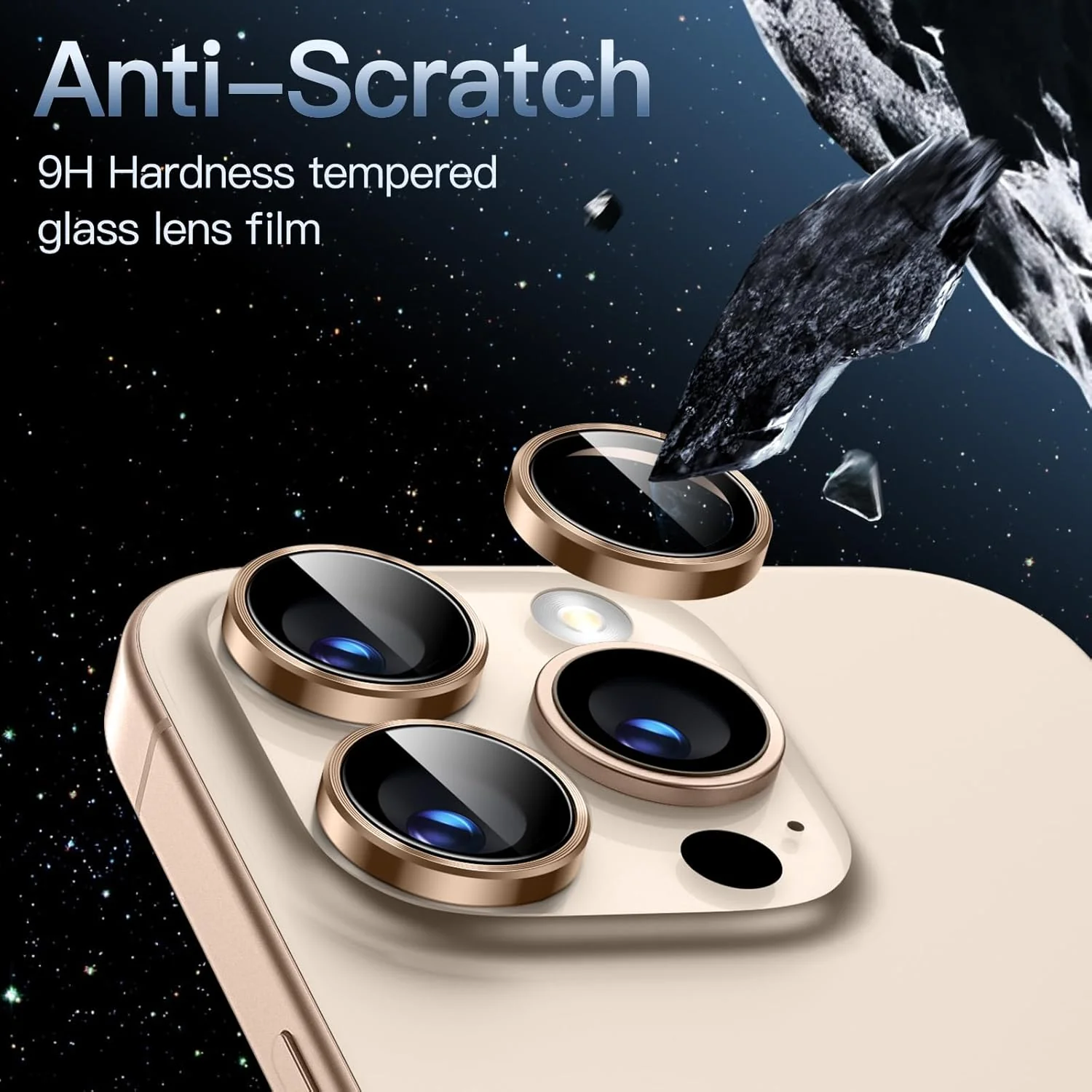 PROTECT  iPhone 16 Pro Xzoom Lens Protector, Sapphire Glass, Alloy Material, Ultra Clear, Premium Finish, Brown, XIP16PBRN - Image 4