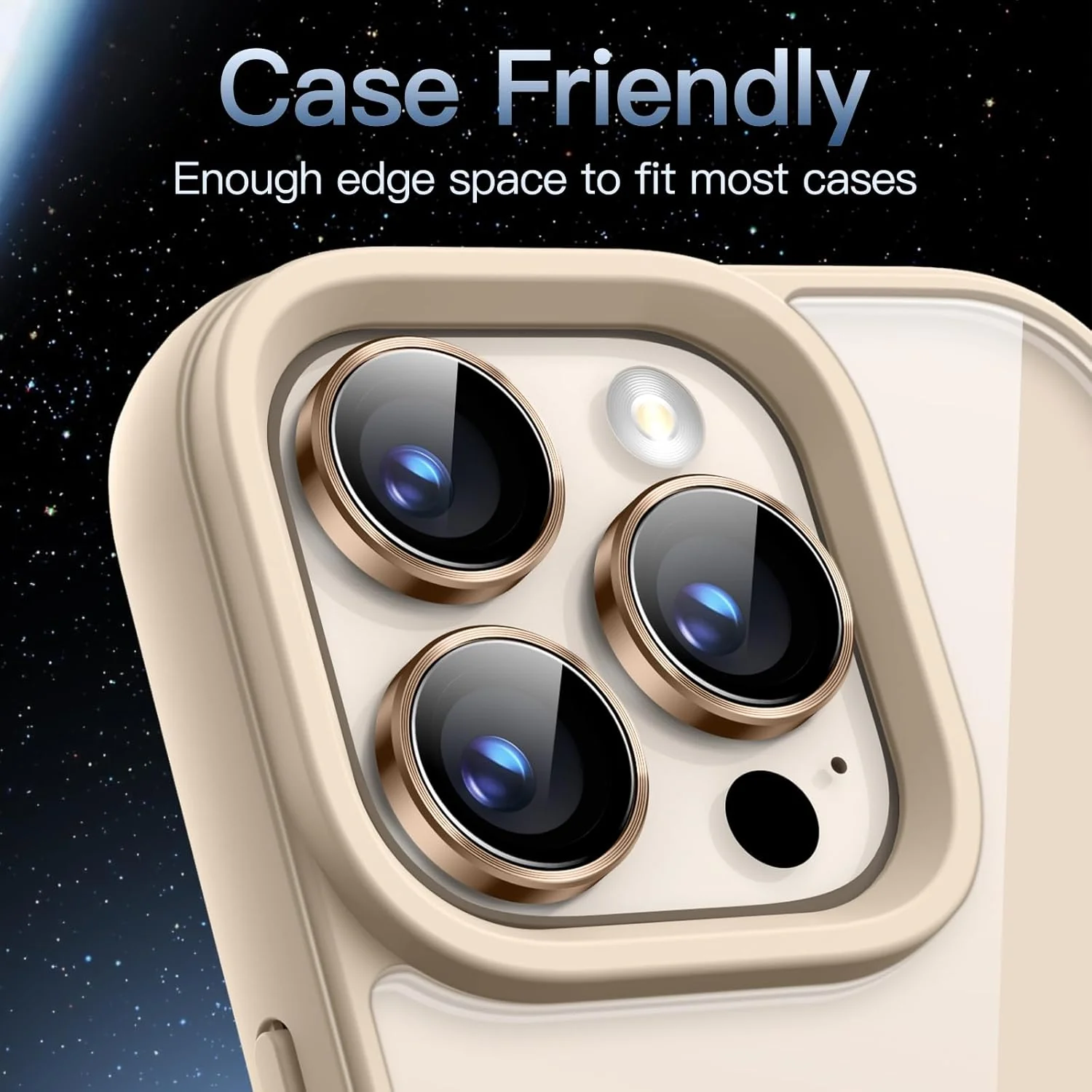 PROTECT  iPhone 16 Pro Xzoom Lens Protector, Sapphire Glass, Alloy Material, Ultra Clear, Premium Finish, Brown, XIP16PBRN - Image 6