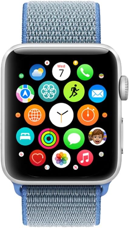 PROTECT  Nylon Band Watch Strap, For Apple Watch, 42/44/45mm, Blue, NWS42BLU - Image 3