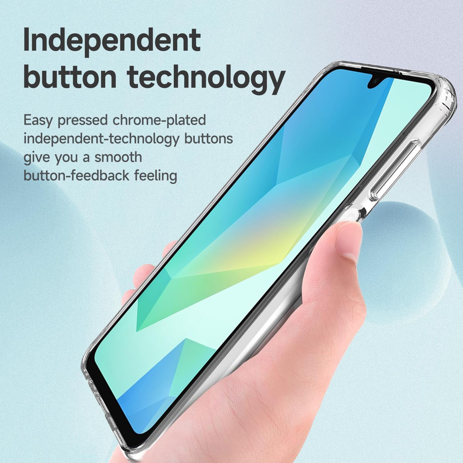 PROTECT  Samsung A16 Lucid Phone Case, Anti Scratch, Bundle, Screen Protector included, Protective, Clear, LSAMA16 - Image 6